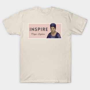 Historical Figures: Maya Angelou: "Inspire" T-Shirt